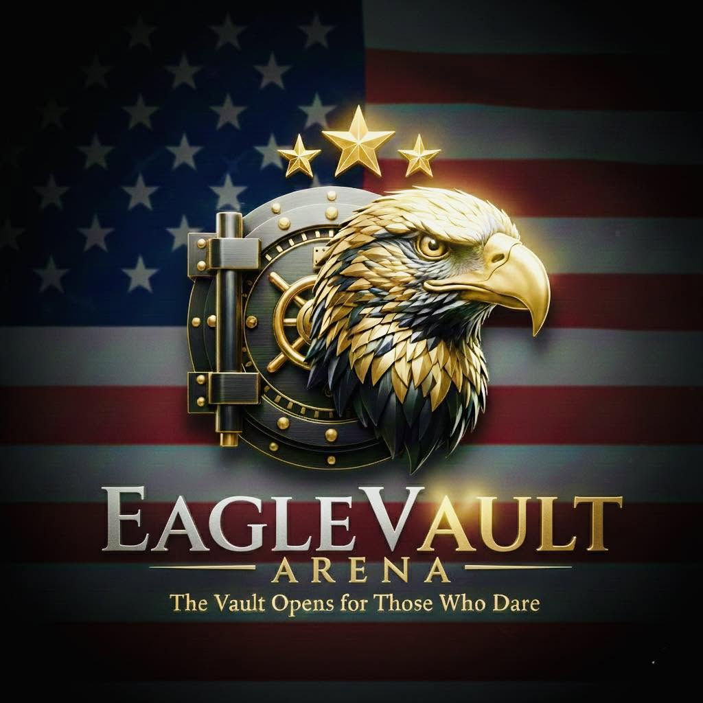 EagleVault Arena eagle and American flag logo